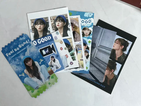 fromis_9 Chaeyoung Birthday Cafe Photocards PVC Lenticular Unofficial Goods