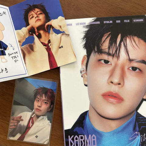 Stray Kids Seungmin Karma Horay Regular Edition Seungmin Album Photocard Stray Kids Version Profile Card Transfer