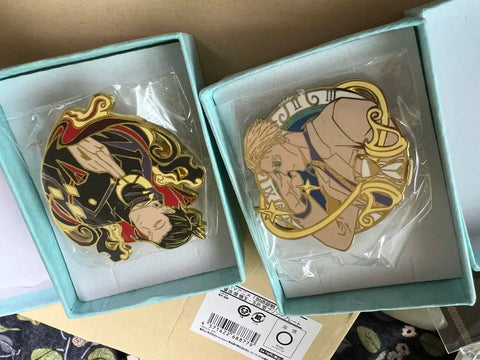 Selling Jujutsu Kaisen Geto Suguru and Nanami unofficial badges.