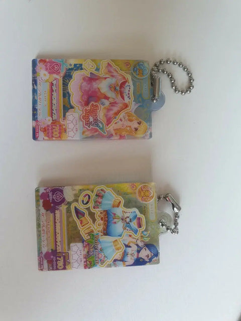 Aikatsu keychains, selling as a set.