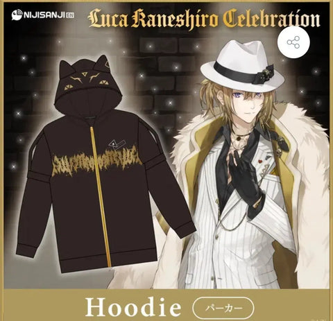 Nijisanji EN Luca Kaneshiro Hoodie Zip-up Necklace