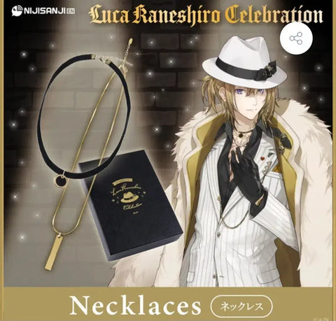 Nijisanji EN Luca Kaneshiro Hoodie Zip-up Necklace