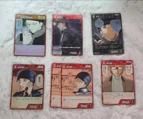Detective Conan Shuichi Akai, Rye, Subaru TCG Card Bundle