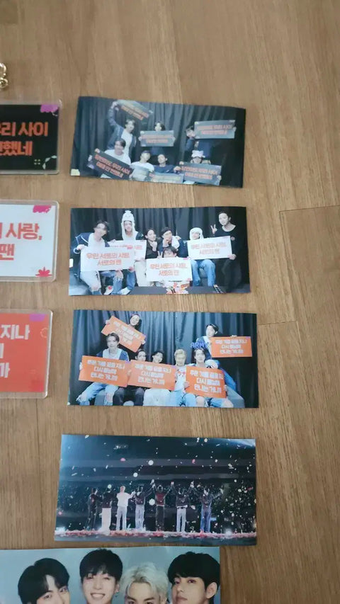 Selling unofficial BTS goods.