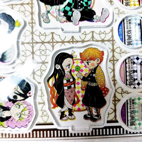 Demon Slayer Original Art Exhibition Artist Couple Acrylic Stand Iguro Tanjiro Mitsuri Zenitsu