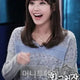 IU BNX V-neck Short Striped Knit T-shirt