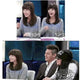 IU BNX V-neck Short Striped Knit T-shirt
