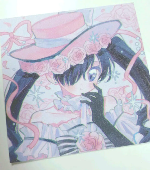 Black Butler Ciel unofficial glitter art board
