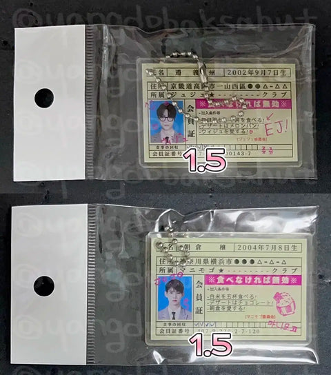 &TEAM Club Membership Card Keyring Euiju/Jo Transfer
