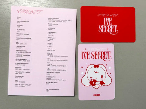 IVE Evil Cupid Secret Jang Wonyoung Photocard Poca