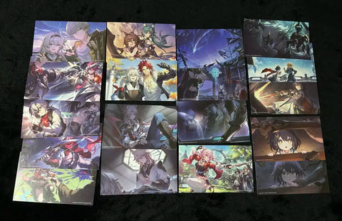 Honkai Star Rail Postcards 18pcs Jing Yuan Boothill Ruan Mei Argenti Yunli etc. Bundle