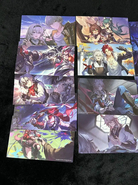 Honkai Star Rail Postcards 18pcs Jing Yuan Boothill Ruan Mei Argenti Yunli etc. Bundle