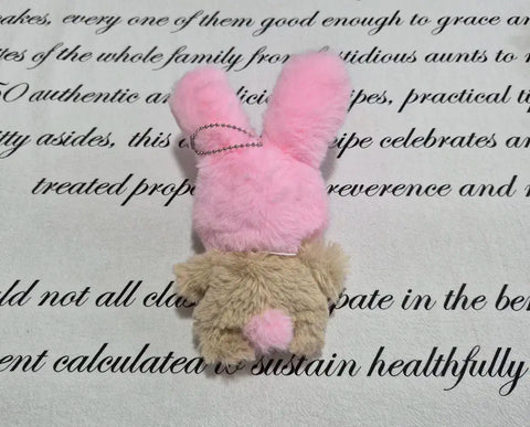 Pink Monchhichi Rabbit Doll