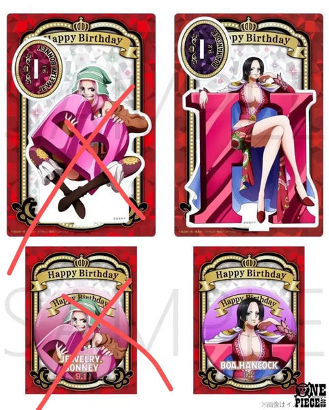 One Piece Hancock Alphabet Birthday Acrylic Badge Set