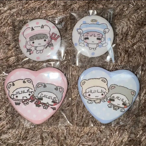 Unopened) BOYNEXTDOOR Woonhak Taesan Pin Badge Pin Button Bundle