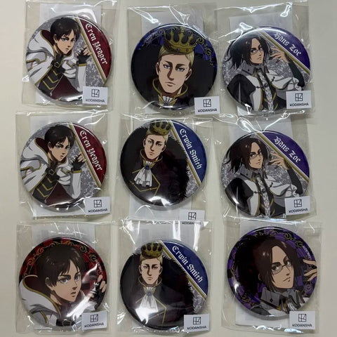 Attack on Titan Shingeki no Kyojin Marukuji Chess Hange Eren Erwin Can Badge Pin