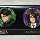 Attack on Titan Levi Hanji Can Badge for Sale