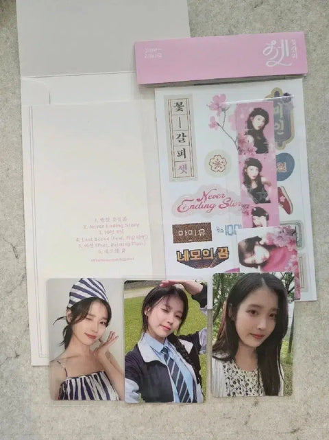 IU CDP photocard 3pcs & sticker set for sale