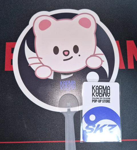 Stray Kids Karma Pop-up Lucky Draw Hyunjin Photocard + Genie Ret Fan Set