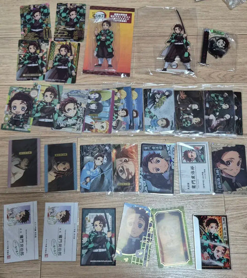Demon Slayer Tanjiro acrylics, cards, etc. for sale