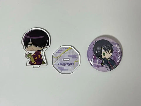 Gintama Takasugi Shinsuke Acrylic & Can Badge
