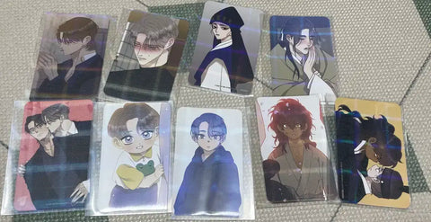 Worthless person, eyes blazing with anger, Mofun photocard 9-piece set