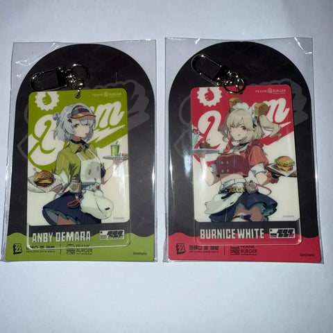 Selling Jen Zone Jae Frank Burger acrylic keyring.