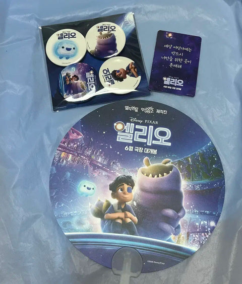 Elio badge 4 types fan photo card Disney Pixar movie goods special edition