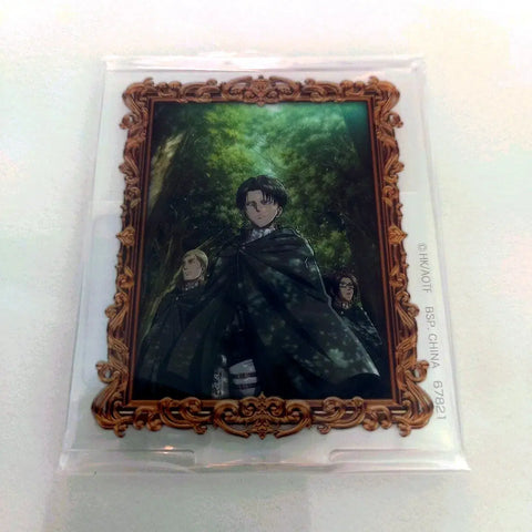 Attack on Titan Prize E Levi Erwin Hanji Acrylic Unopened