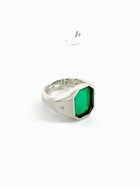 HERBIGHARO & FRICA V ring, clear green