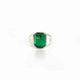 HERBIGHARO & FRICA V ring, clear green