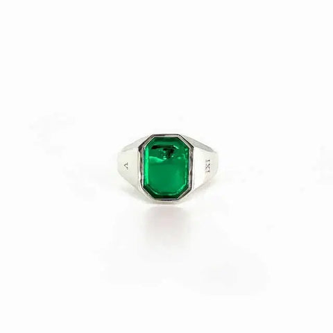 HERBIGHARO & FRICA V ring, clear green