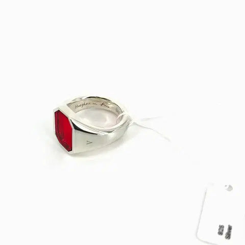 HERBIGHARO & FRICAV ring, clear red