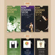 Singer Kim Kwang-seok Famous Song Lyrics Ticket Model Goods 3 Pieces as a Set