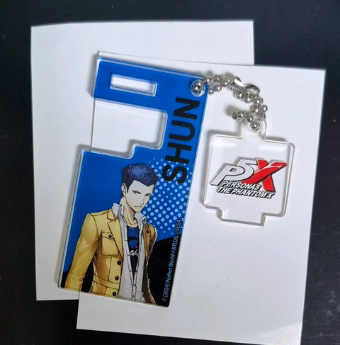 Persona 5 The Phantom X Smartphone Stand Keyring Kano Shun