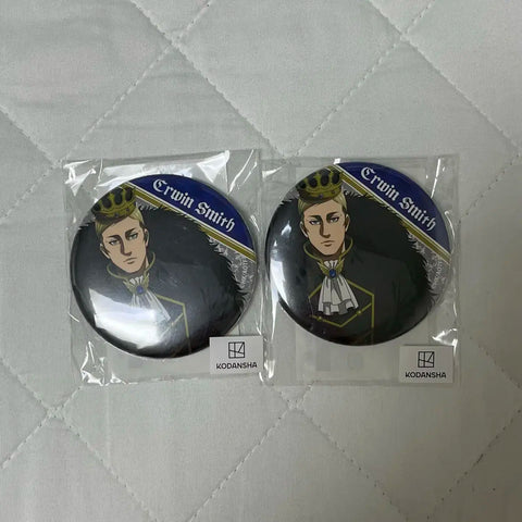 Attack on Titan Erwin Smith Chess Can Badge