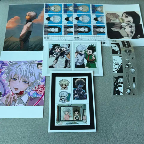Hunter x Hunter Gon Killua photobooth print Netflix sticker sale transfer.