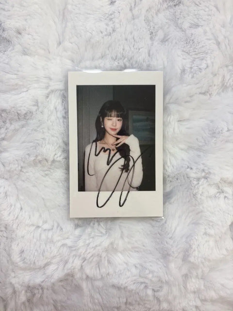IVE Mine Wonyoung Photocard Signed Polaroid Unreleased Photo