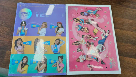 Twice What is Love? Unopened A and B type albums for sale.