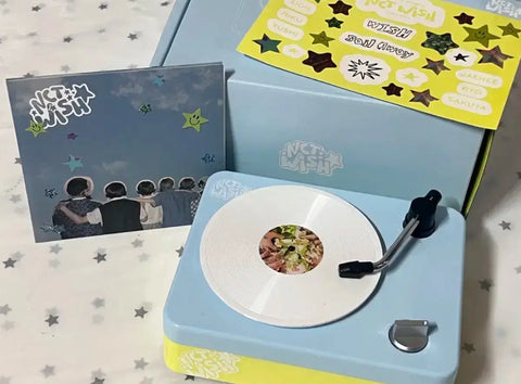 Shipped with tracking included) NCT Wish 1st Anniversary MD Turntable + Apple Music Sakuya
