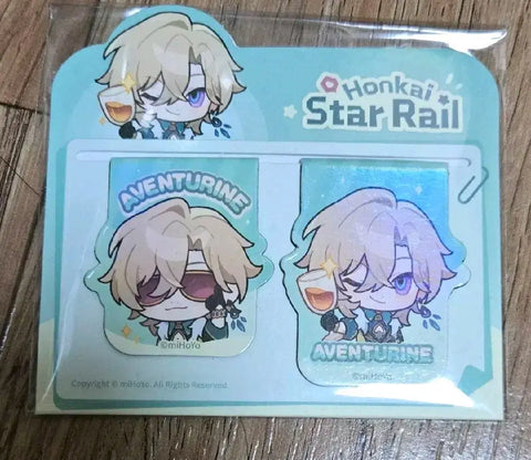 Honkai Star Rail Aventurine Clip? Bookmark? Set