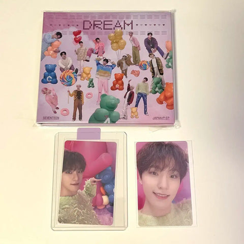 Seventeen Dream C ver. Carat ver. Japanese Album Dino photocard postcard set for sale