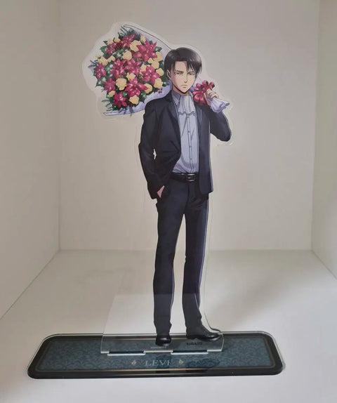 Limited Rare Attack on Titan Levi Birthday Bouquet Big Acrylic Stand