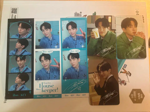 Ilso x SHINee Key photobooth photos & McDonald's x Key photocards 3ea, all together