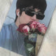 NCT Jaehyun photocard bouquet glasses
