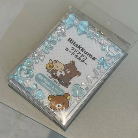 Rilakkuma Clear Deco Photocard Holder