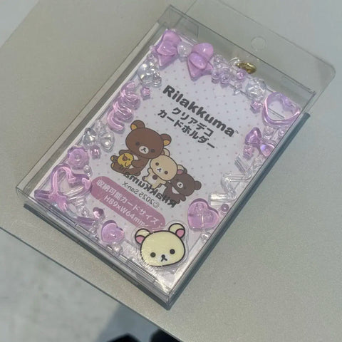 Korilakkuma Clear Deco Photocard Holder