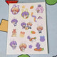 Selling Project Sekai unofficial goods, RR-nim's RuiTsuka die-cut stickers.