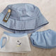 20cm plush doll clothes blue bucket hat