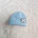10cm doll clothes, blue beanie hat